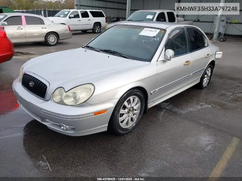 KMHWF35H33A797248 2003 Hyundai Sonata Gls/Lx