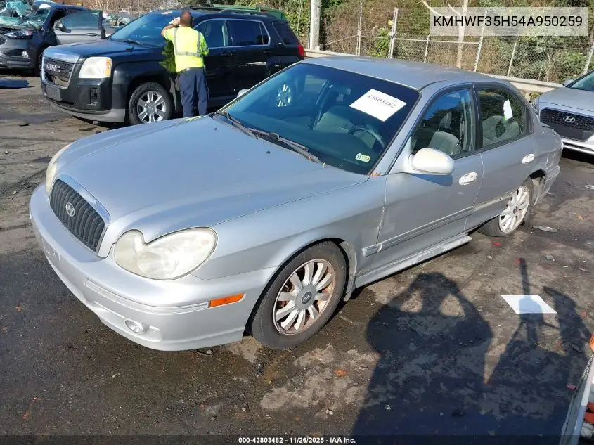 KMHWF35H54A950259 2004 Hyundai Sonata Gls/Lx