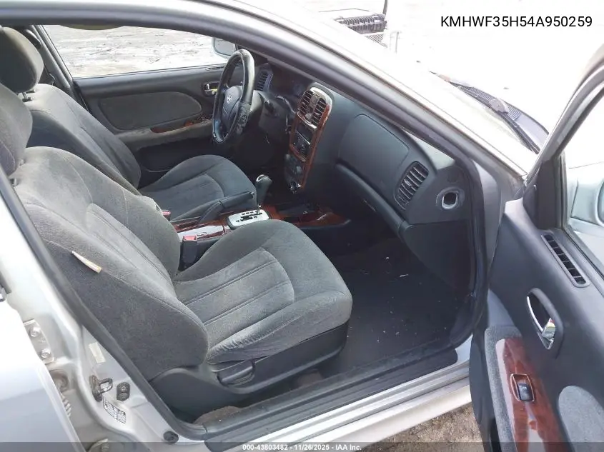 KMHWF35H54A950259 2004 Hyundai Sonata Gls/Lx