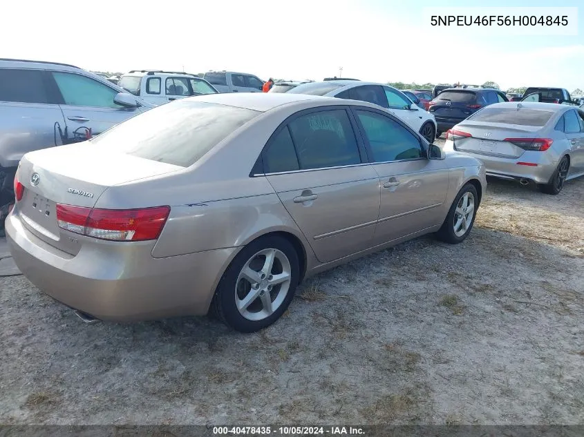 5NPEU46F56H004845 2006 Hyundai Sonata Gls V6/Lx V6