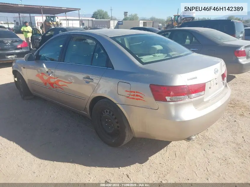 5NPEU46F46H142389 2006 Hyundai Sonata Gls V6/Lx V6