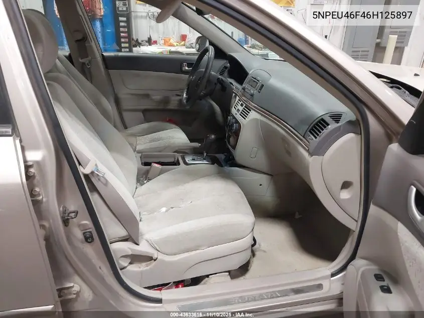 5NPEU46F46H125897 2006 Hyundai Sonata Gls V6/Lx V6