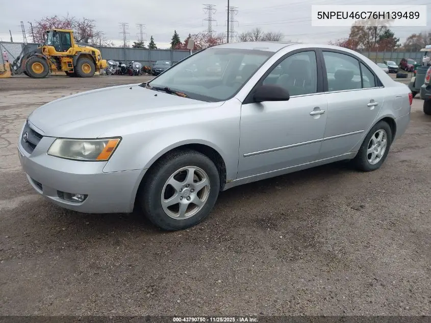 5NPEU46C76H139489 2006 Hyundai Sonata Gls
