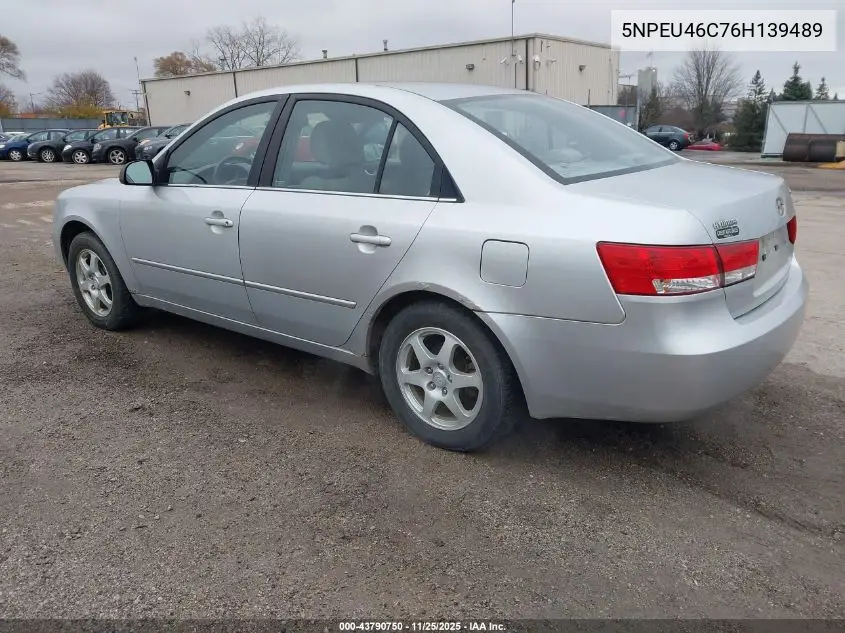 5NPEU46C76H139489 2006 Hyundai Sonata Gls