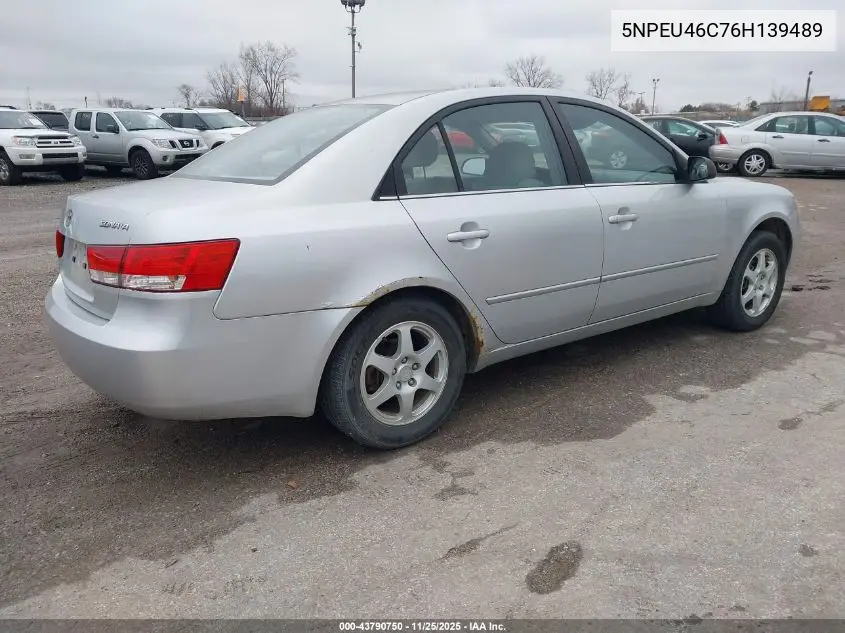 5NPEU46C76H139489 2006 Hyundai Sonata Gls
