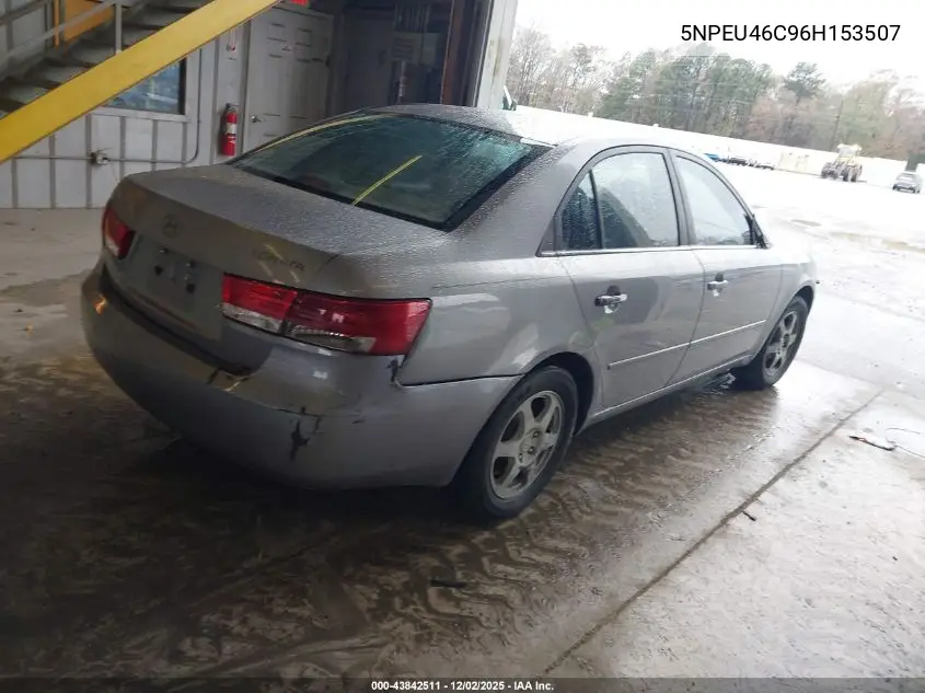 5NPEU46C96H153507 2006 Hyundai Sonata Gls