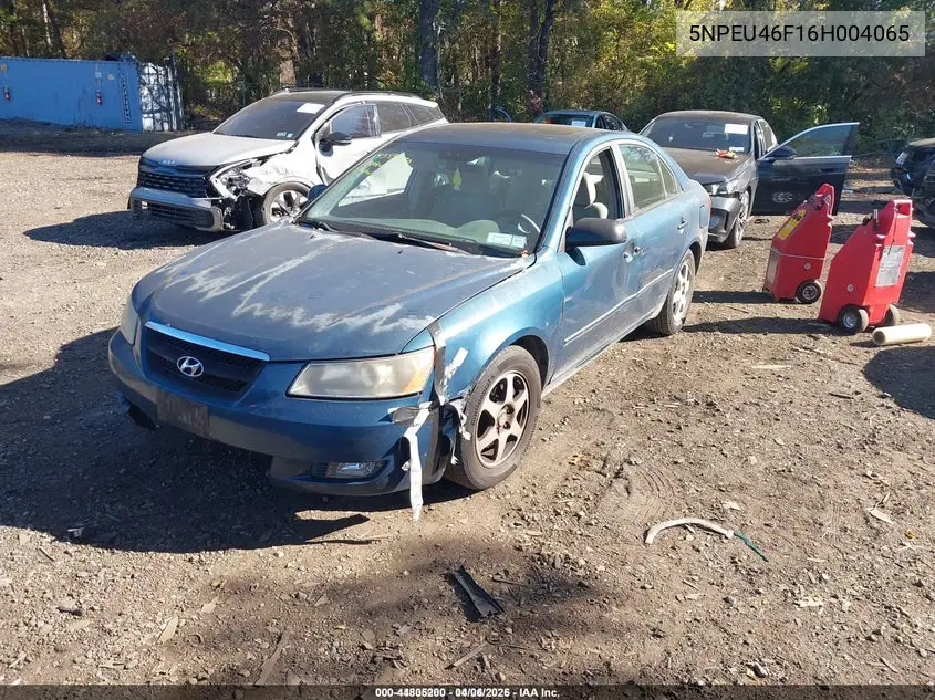 5NPEU46F16H004065 2006 Hyundai Sonata Gls V6/Lx V6