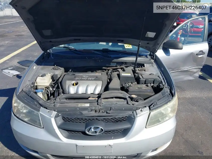 5NPET46C37H226407 2007 Hyundai Sonata Gls