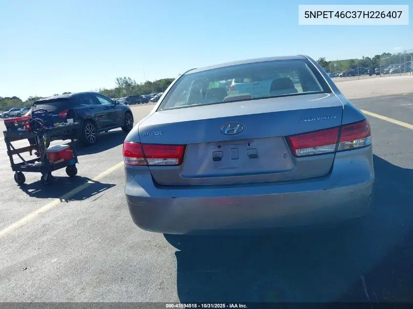 5NPET46C37H226407 2007 Hyundai Sonata Gls