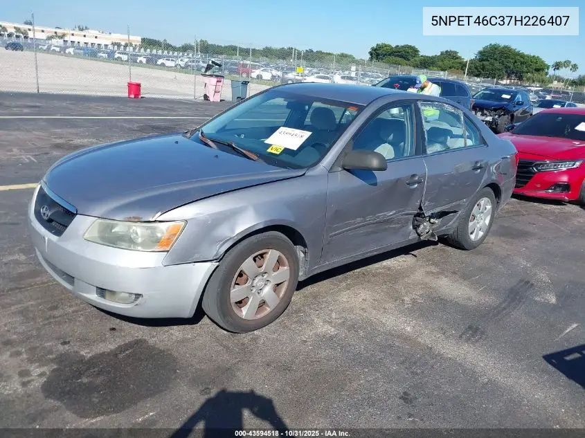 5NPET46C37H226407 2007 Hyundai Sonata Gls