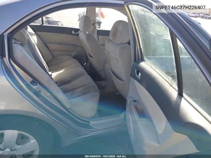 5NPET46C37H226407 2007 Hyundai Sonata Gls