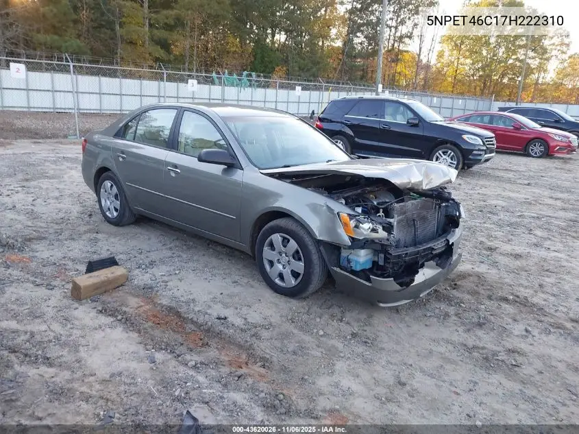 5NPET46C17H222310 2007 Hyundai Sonata Gls