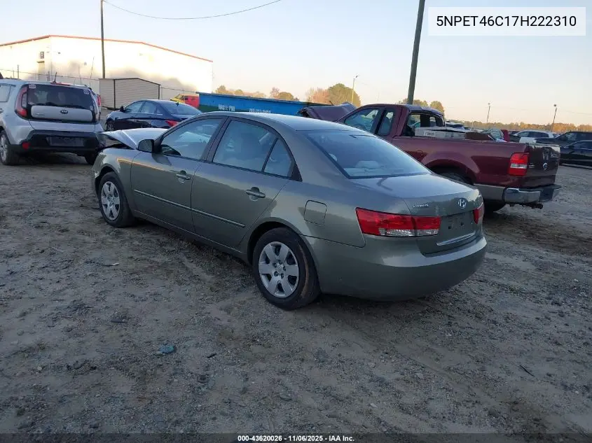 5NPET46C17H222310 2007 Hyundai Sonata Gls