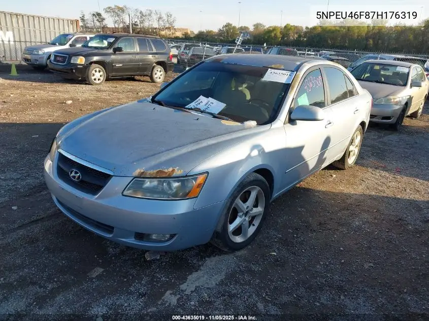 5NPEU46F87H176319 2007 Hyundai Sonata Limited/Se V6
