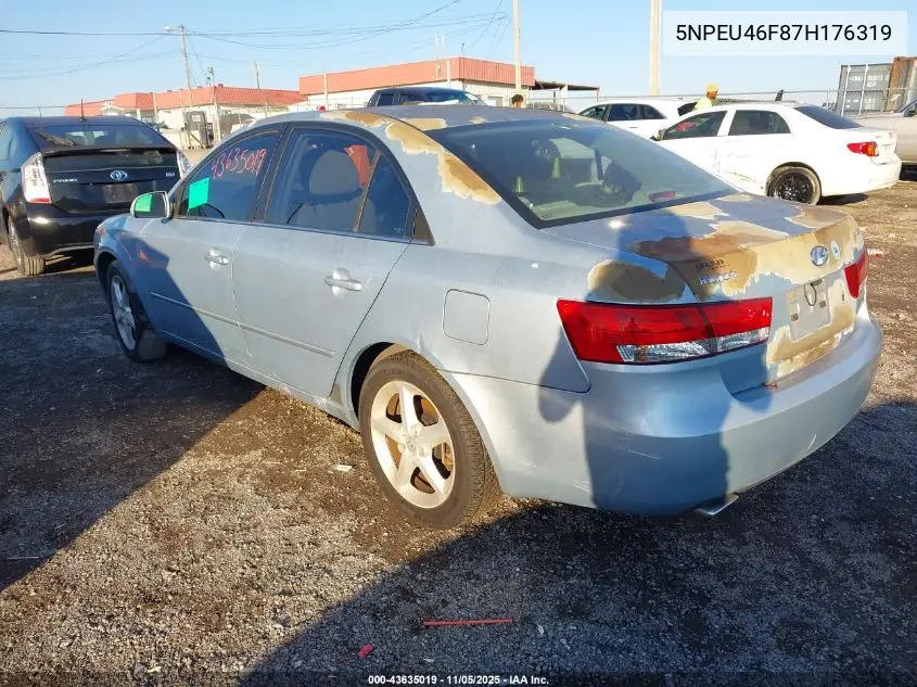 5NPEU46F87H176319 2007 Hyundai Sonata Limited/Se V6