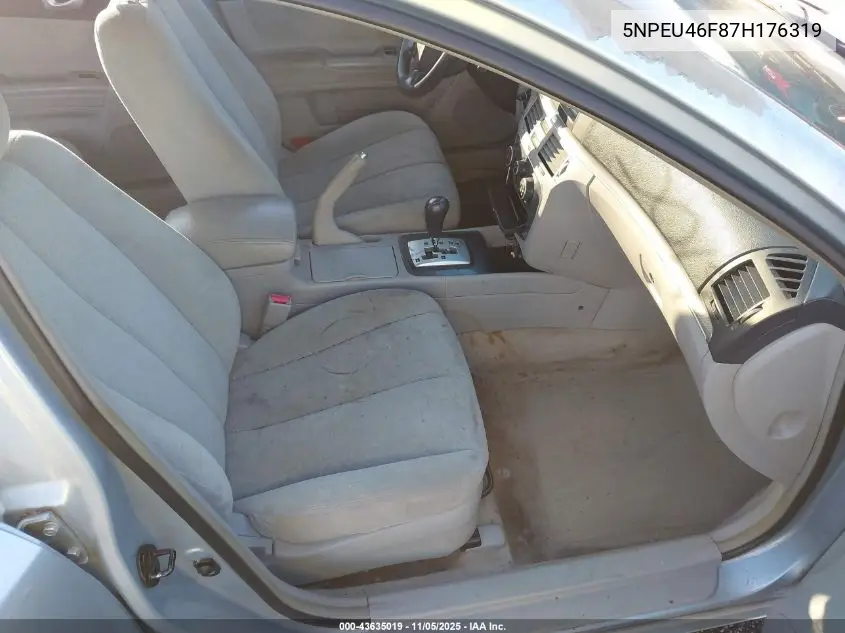 5NPEU46F87H176319 2007 Hyundai Sonata Limited/Se V6
