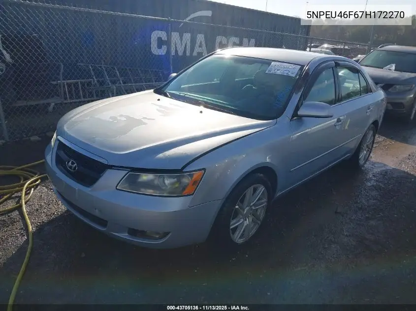 5NPEU46F67H172270 2007 Hyundai Sonata Limited/Se V6