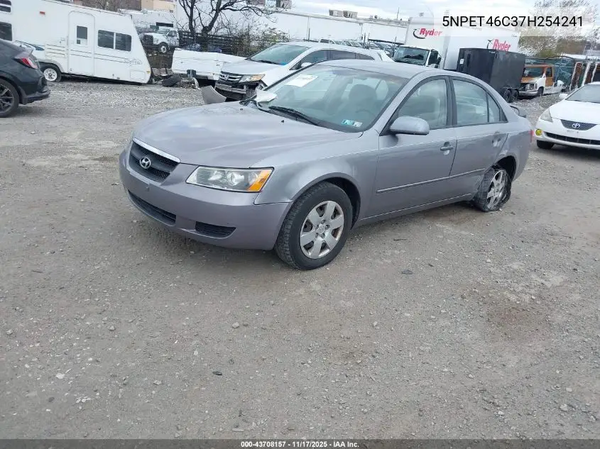 5NPET46C37H254241 2007 Hyundai Sonata Gls