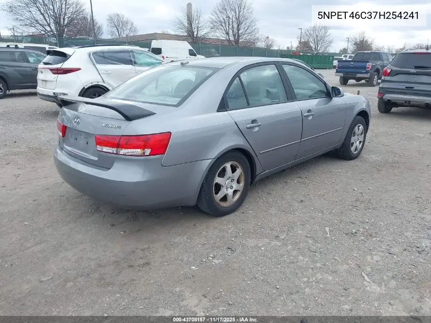 5NPET46C37H254241 2007 Hyundai Sonata Gls