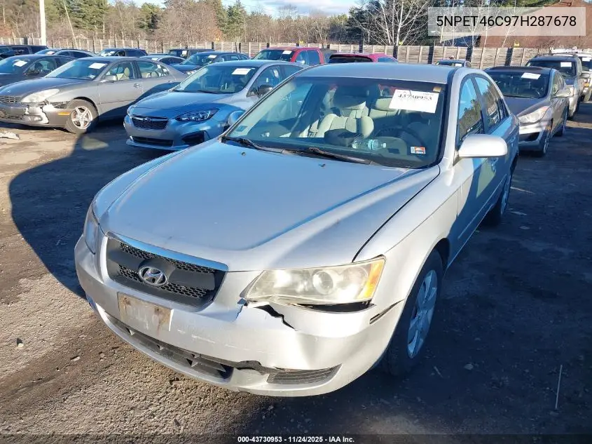 5NPET46C97H287678 2007 Hyundai Sonata Gls