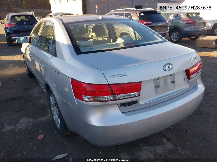 5NPET46C97H287678 2007 Hyundai Sonata Gls