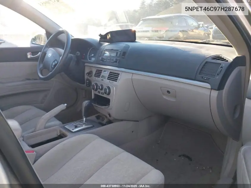 5NPET46C97H287678 2007 Hyundai Sonata Gls