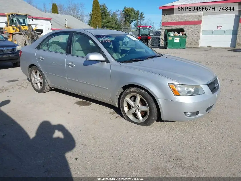 5NPEU46F67H174844 2007 Hyundai Sonata Limited/Se V6