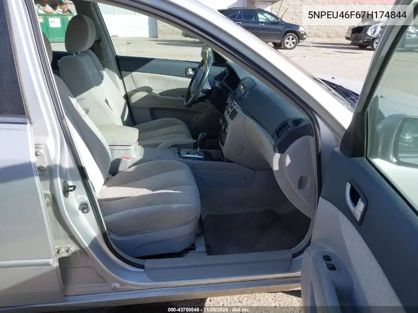 5NPEU46F67H174844 2007 Hyundai Sonata Limited/Se V6