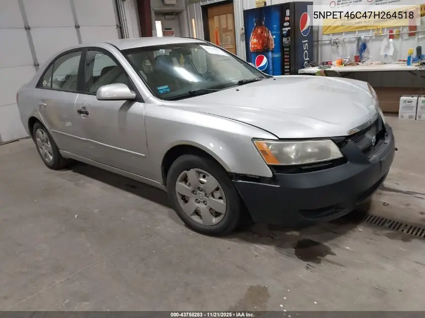 5NPET46C47H264518 2007 Hyundai Sonata Gls