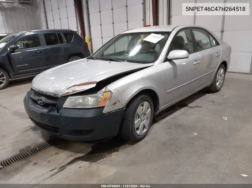 5NPET46C47H264518 2007 Hyundai Sonata Gls