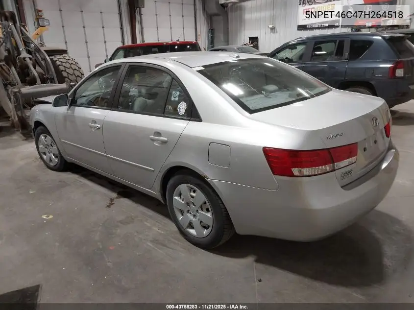 5NPET46C47H264518 2007 Hyundai Sonata Gls