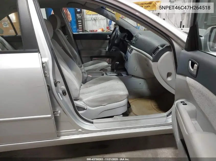 5NPET46C47H264518 2007 Hyundai Sonata Gls