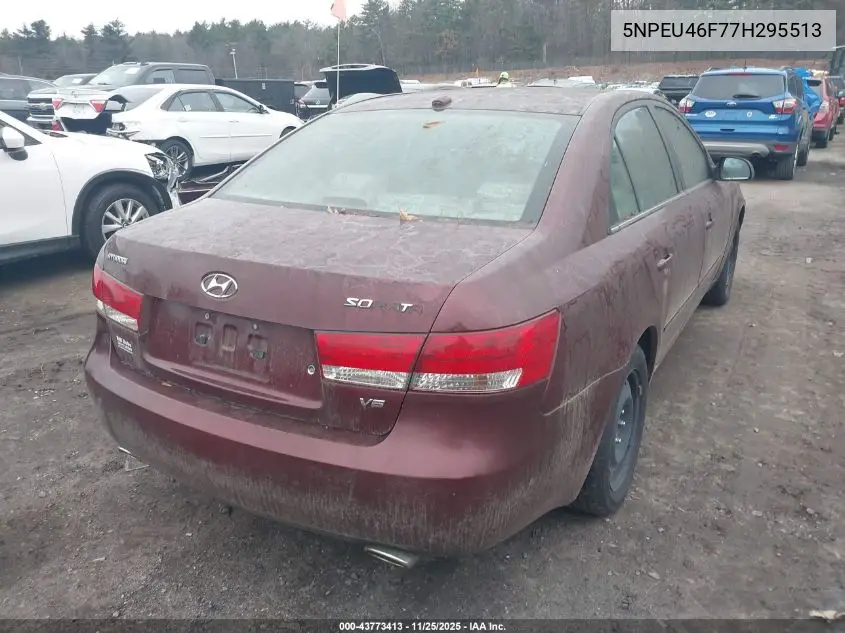 5NPEU46F77H295513 2007 Hyundai Sonata Limited/Se V6