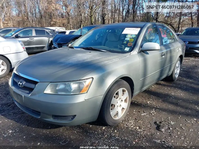 5NPET46C87H286067 2007 Hyundai Sonata Gls