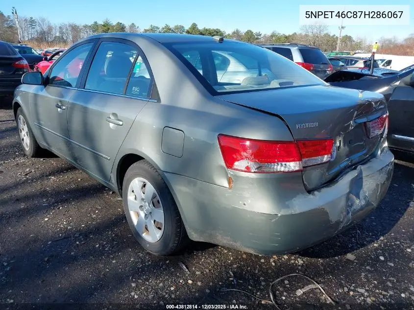 5NPET46C87H286067 2007 Hyundai Sonata Gls