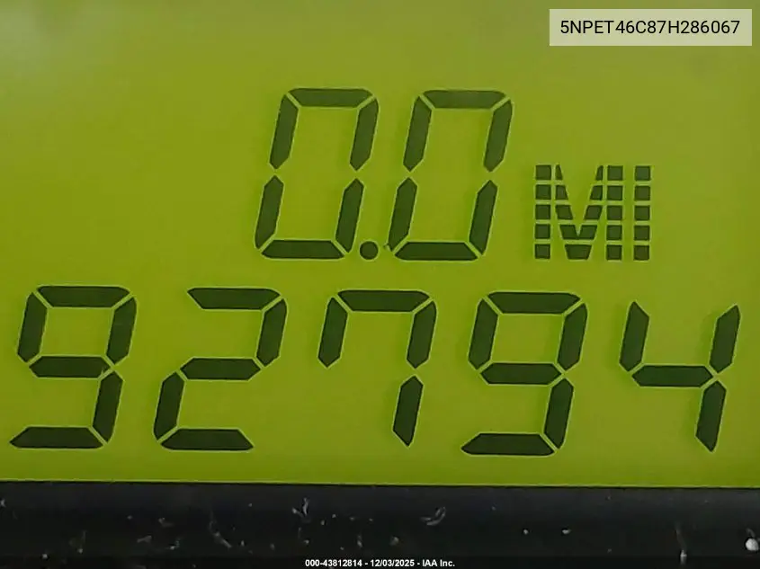 5NPET46C87H286067 2007 Hyundai Sonata Gls