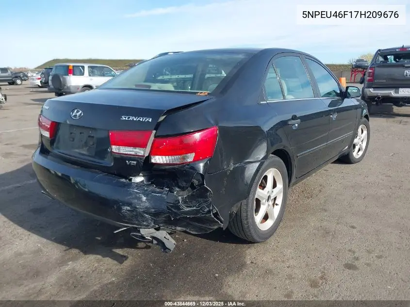 5NPEU46F17H209676 2007 Hyundai Sonata Limited/Se V6