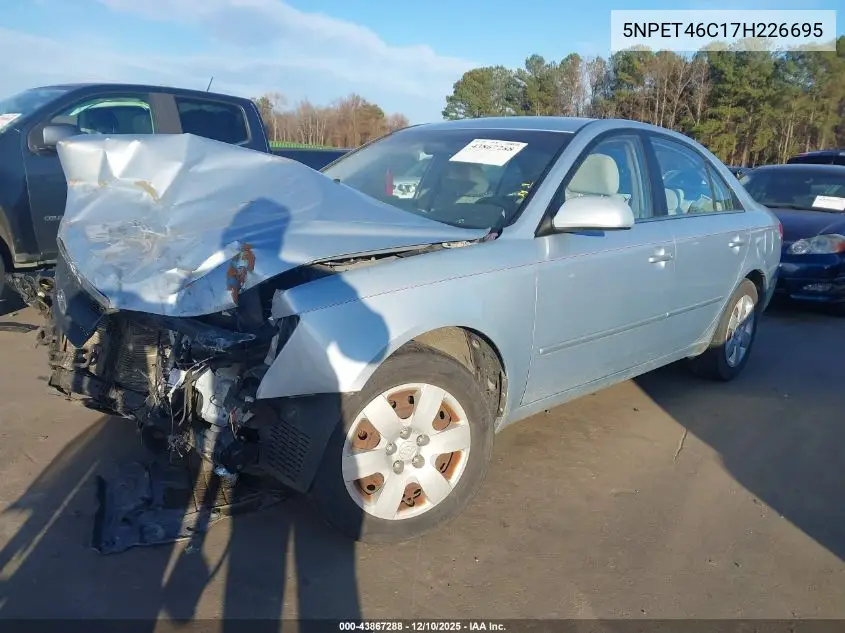 5NPET46C17H226695 2007 Hyundai Sonata Gls