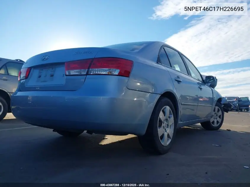 5NPET46C17H226695 2007 Hyundai Sonata Gls