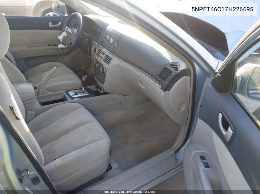 5NPET46C17H226695 2007 Hyundai Sonata Gls