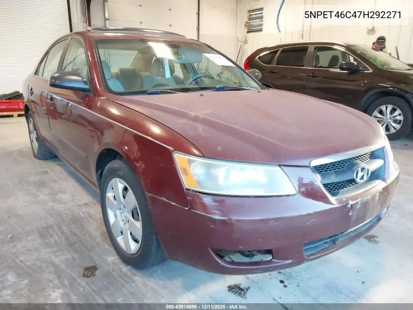 5NPET46C47H292271 2007 Hyundai Sonata Gls