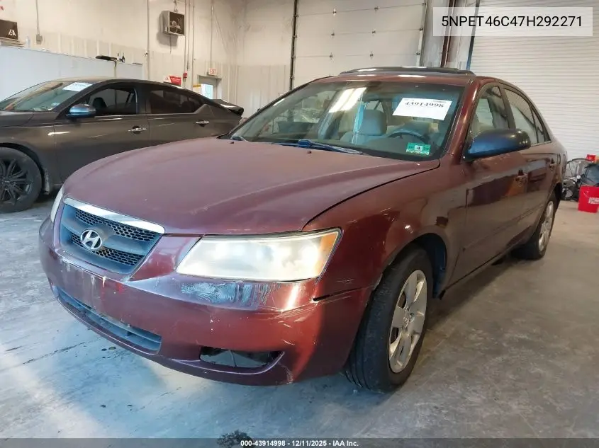 5NPET46C47H292271 2007 Hyundai Sonata Gls