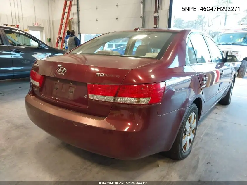 5NPET46C47H292271 2007 Hyundai Sonata Gls