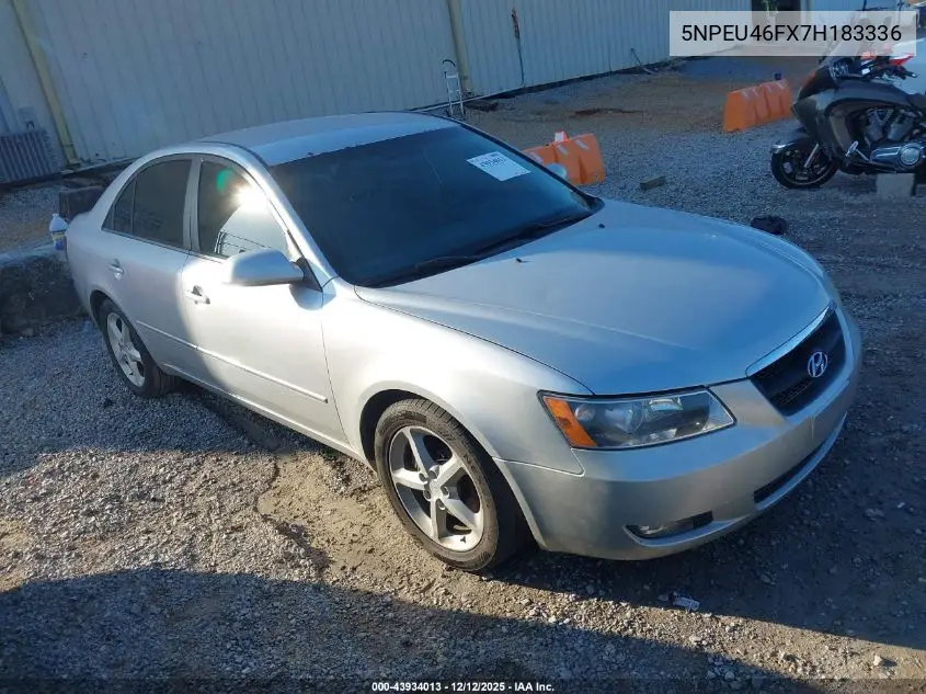 5NPEU46FX7H183336 2007 Hyundai Sonata Limited/Se V6