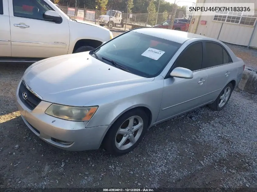 5NPEU46FX7H183336 2007 Hyundai Sonata Limited/Se V6