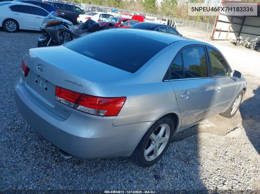 5NPEU46FX7H183336 2007 Hyundai Sonata Limited/Se V6