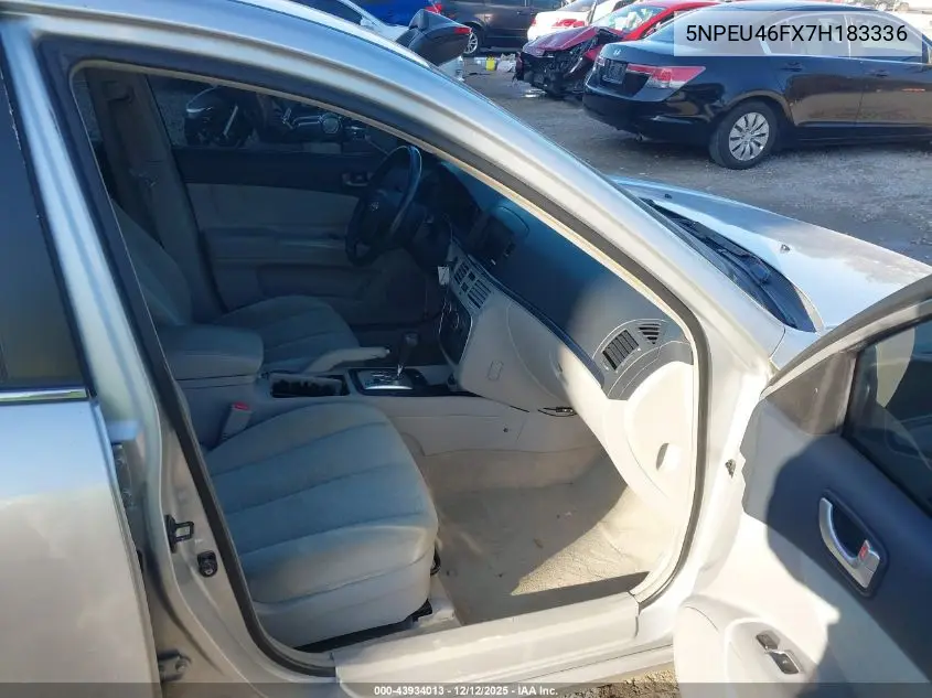 5NPEU46FX7H183336 2007 Hyundai Sonata Limited/Se V6