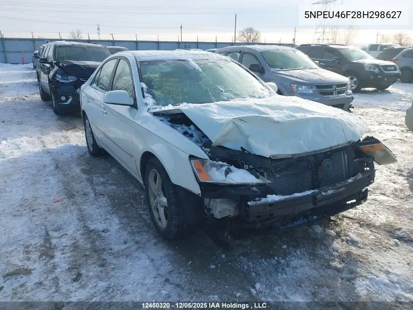 5NPEU46F28H298627 2008 Hyundai Sonata Se/Limited