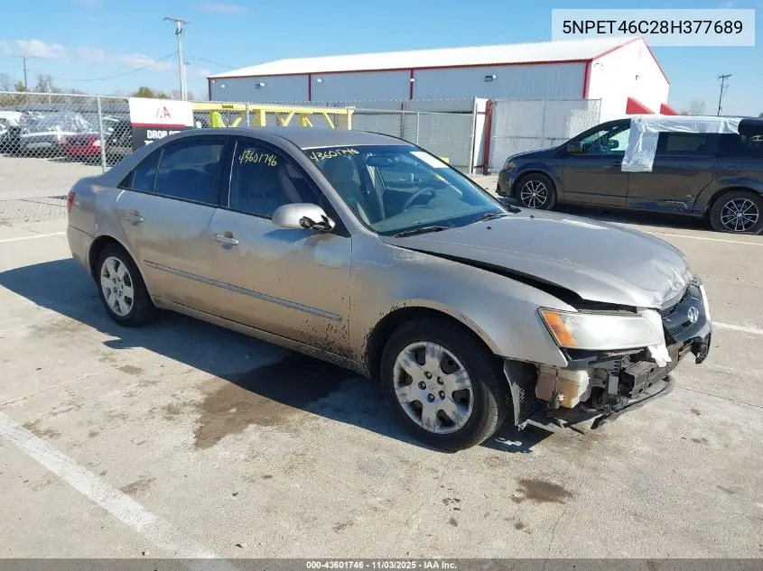 5NPET46C28H377689 2008 Hyundai Sonata Gls