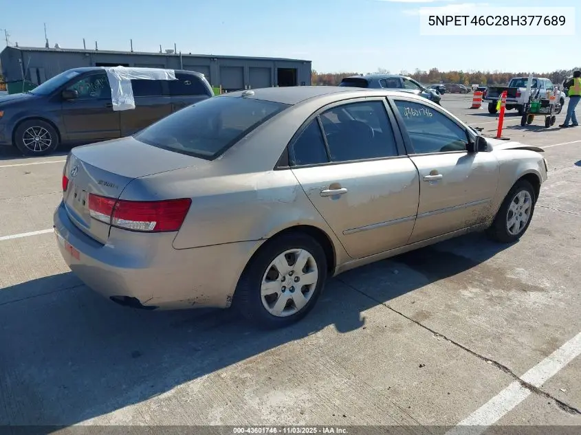 5NPET46C28H377689 2008 Hyundai Sonata Gls